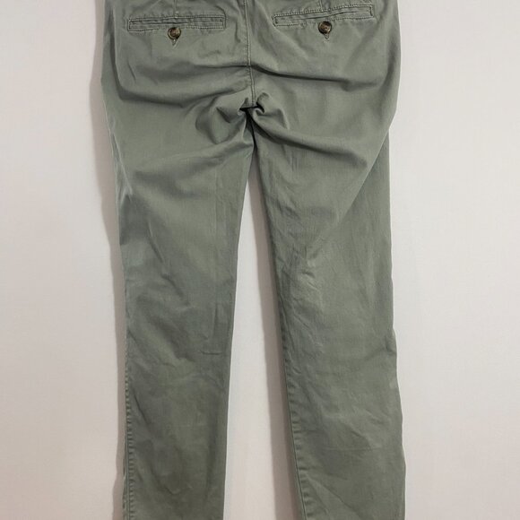 American Eagle Olive Crop Pant, Straight Leg, 00S - Picture 4 of 9